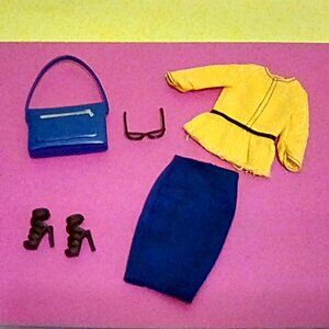 Barbie Doll business fashion shoes glasses